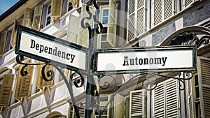 Street Sign to Autonomy versus Dependency