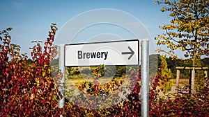 Street Sign to Brewery