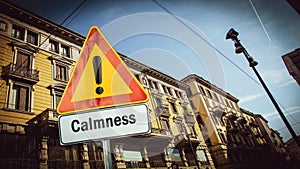 Street Sign to Calmness