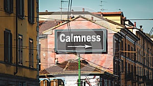 Street Sign to Calmness