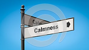 Street Sign to Calmness