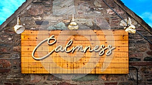 Street Sign to Calmness