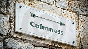 Street Sign to Calmness