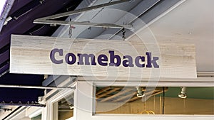 Street Sign to Comeback