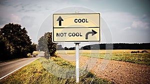 Street Sign to Cool versus Uncool