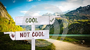 Street Sign to Cool versus Uncool