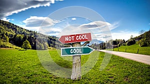 Street Sign to Cool versus Uncool