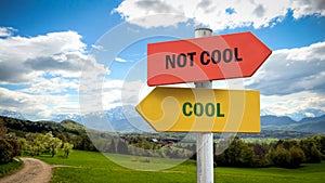 Street Sign to Cool versus Uncool