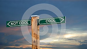 Street Sign to Cool versus Uncool