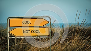 Street Sign to Cool versus Uncool