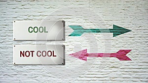 Street Sign to Cool versus Uncool