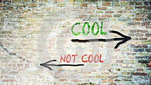 Street Sign to Cool versus Uncool