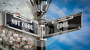 Street Sign to Cool versus Uncool