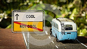 Street Sign to Cool versus Uncool