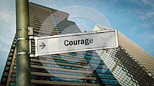 Street Sign to Courage