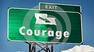 Street Sign to Courage