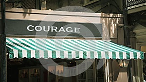 Street Sign to Courage