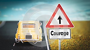 Street Sign to Courage