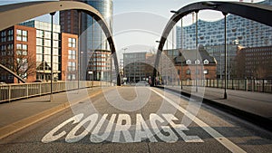 Street Sign to Courage