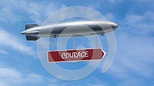 Street Sign to Courage