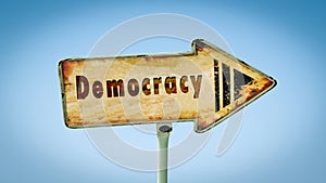 Street Sign to Democracy