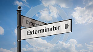 Street Sign to Exterminator