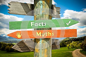 Street Sign to Facts versus Myths