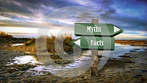 Street Sign to Facts versus Myths