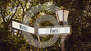 Street Sign to Facts versus Myths