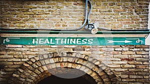 Street Sign to Healthiness