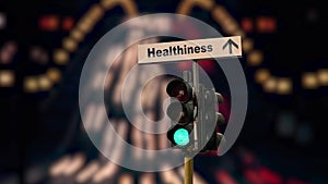 Street sign to healthiness