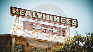 Street Sign to Healthiness