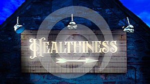 Street Sign to Healthiness