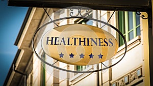 Street Sign to Healthiness