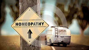 Street Sign to Homeopathy