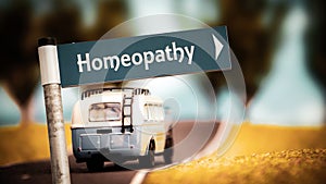 Street Sign to Homeopathy