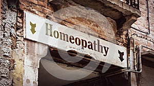 Street Sign to Homeopathy