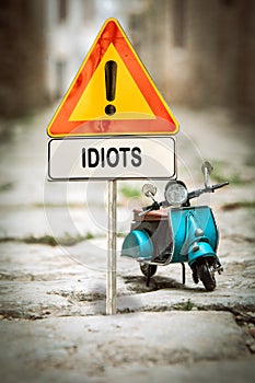 Street Sign to Idiots