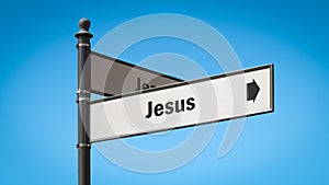 Street Sign to Jesus