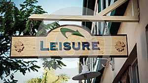 Street Sign to Leisure