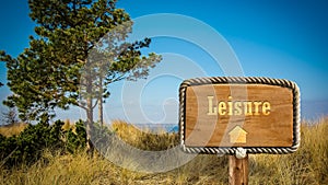 Street Sign to Leisure