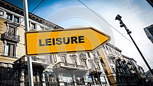 Street Sign to Leisure