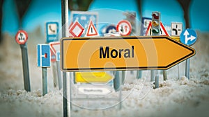 Street Sign to Moral