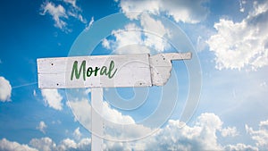 Street Sign to Moral