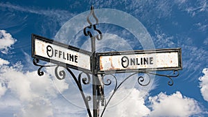 Street Sign to Online versus Offline