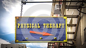 Street Sign to Physical Therapy