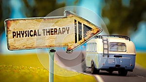 Street Sign to Physical Therapy