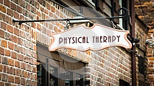 Street Sign to Physical Therapy