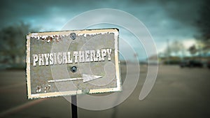 Street Sign to Physical Therapy