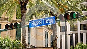 Street Sign to Physical Therapy